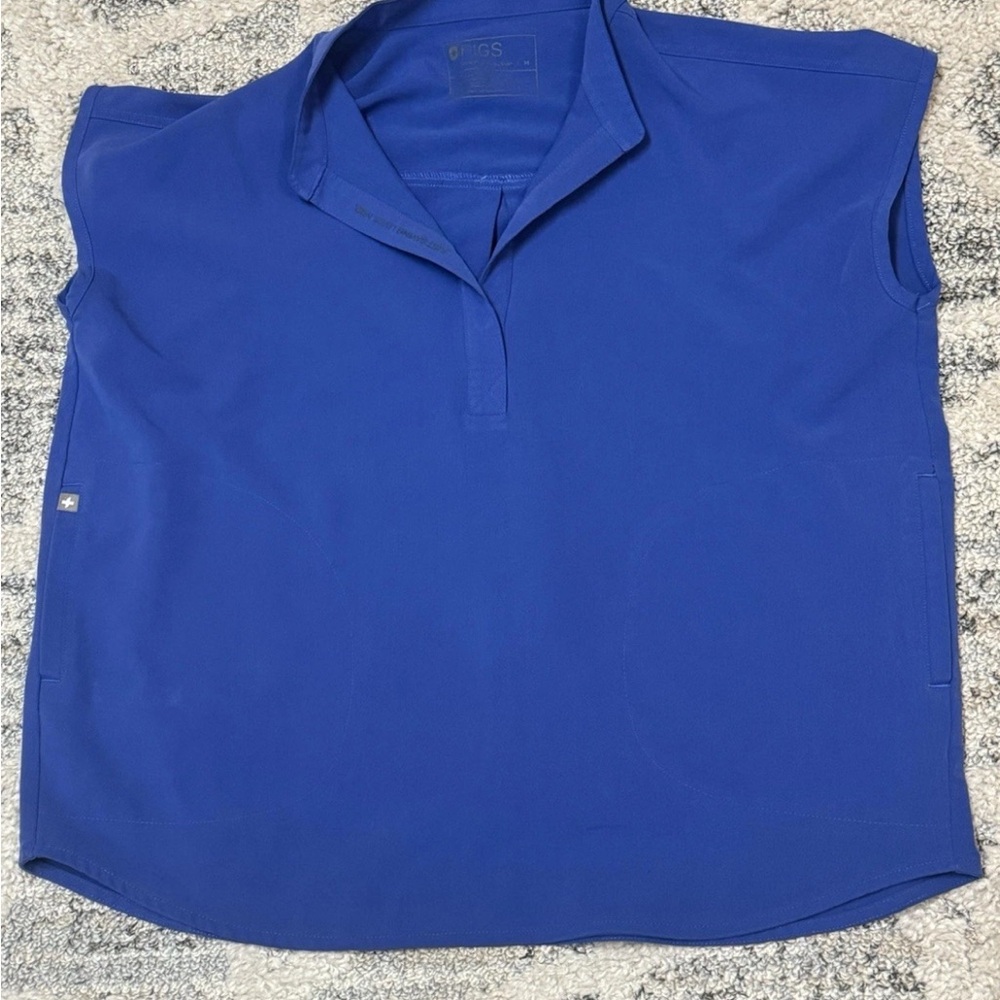 Figs royal blue Rafaela shirt